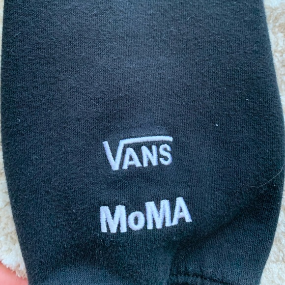 black vans hoodie MoMA collection with monet graphic size XL - Picture 4 of 4
